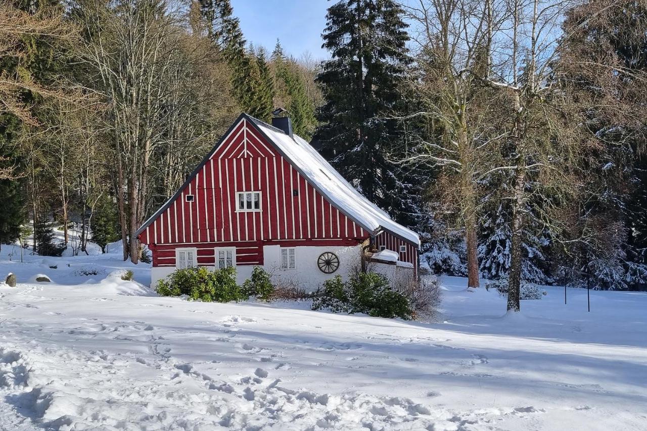 Enjoyharrachov - Atraktivni Klidny Klimatizovany Apartman 20 V Centru Harrachova S Parkovanim, Wifi-Wlan, Sat, Herni Konzoli, Ipad, Netflix Zdarma, Moznosti Dobijeni Auta, Vyhledem Do Zahrady A Na Romanticky Kostelik Ngoại thất bức ảnh