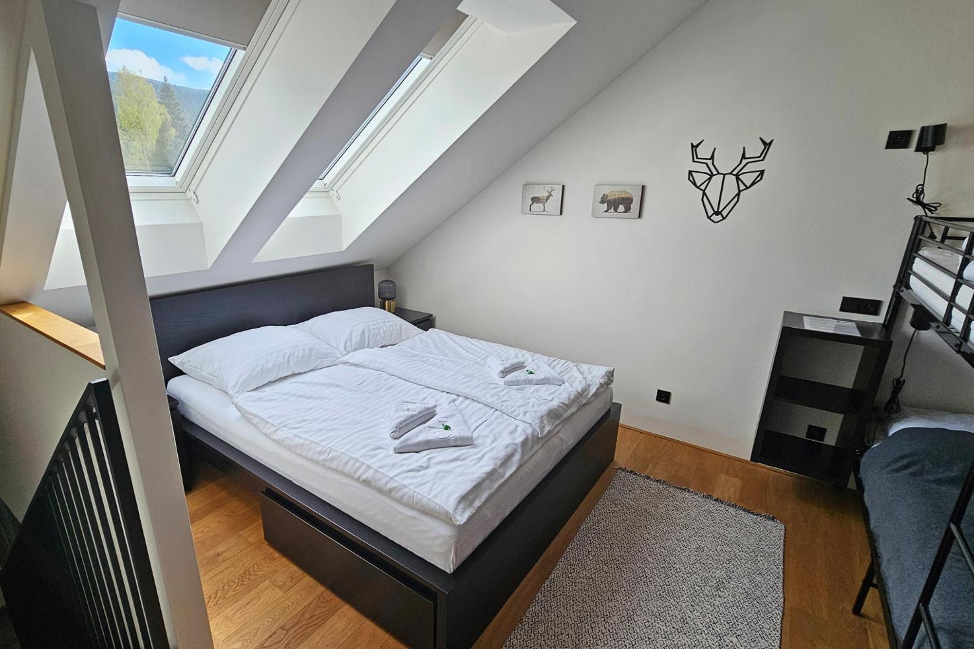 Enjoyharrachov - Atraktivni Klidny Klimatizovany Apartman 20 V Centru Harrachova S Parkovanim, Wifi-Wlan, Sat, Herni Konzoli, Ipad, Netflix Zdarma, Moznosti Dobijeni Auta, Vyhledem Do Zahrady A Na Romanticky Kostelik Ngoại thất bức ảnh